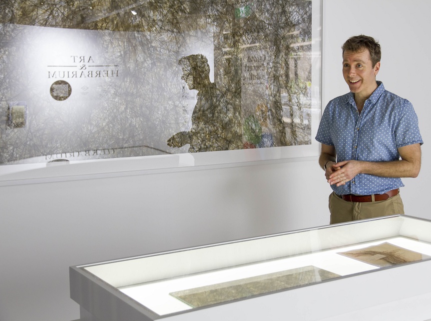 Dr Thomas Bristow helped organise the exhibition and collaborated with illustrator Elizabeth Hickey on a graphic novel. PIC: Antonia Goodfellow