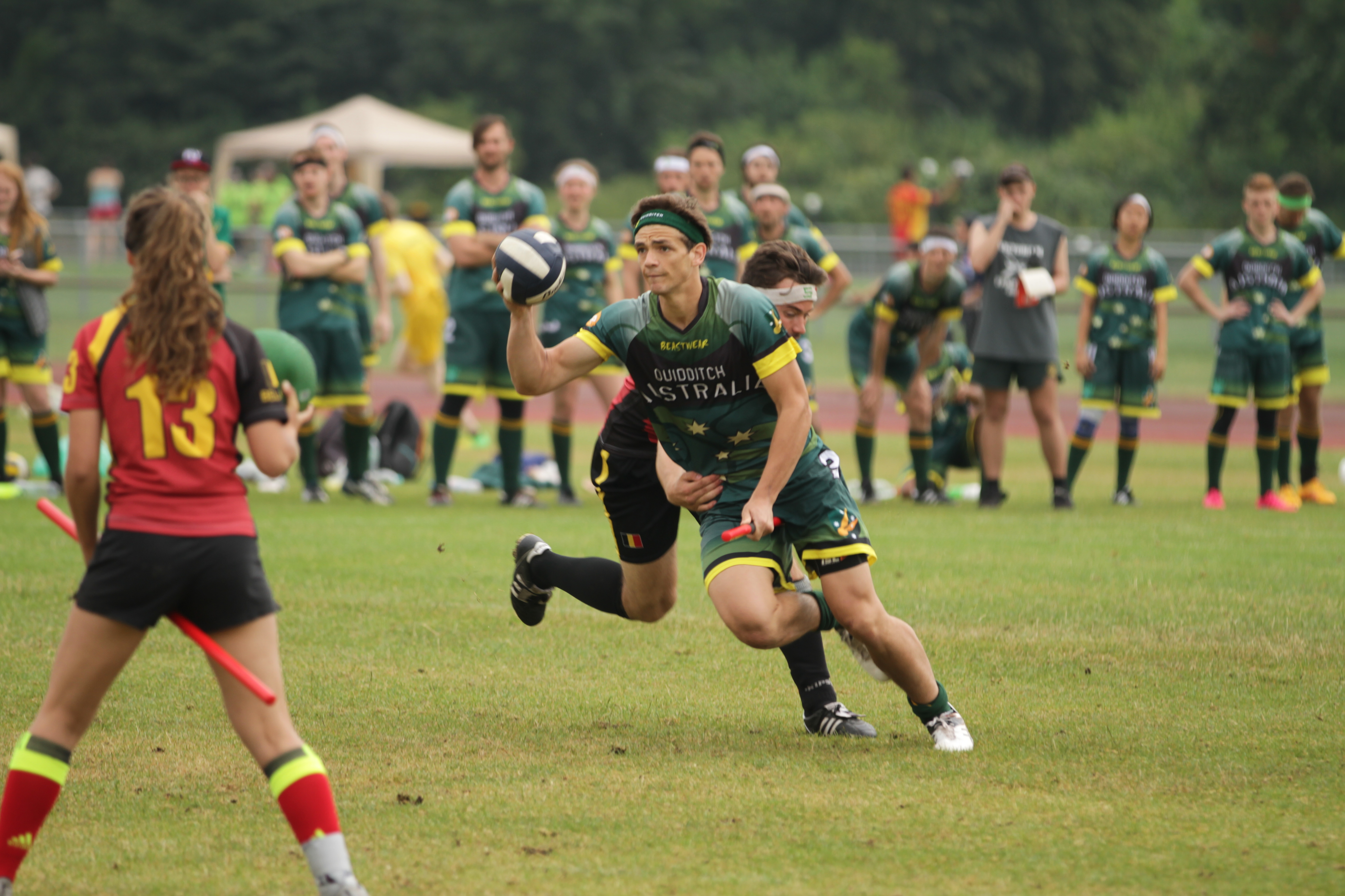 At the top of their game, but quidditch not yet an &ldquo;official&rdquo; sport in Australia. PIC: Supplied