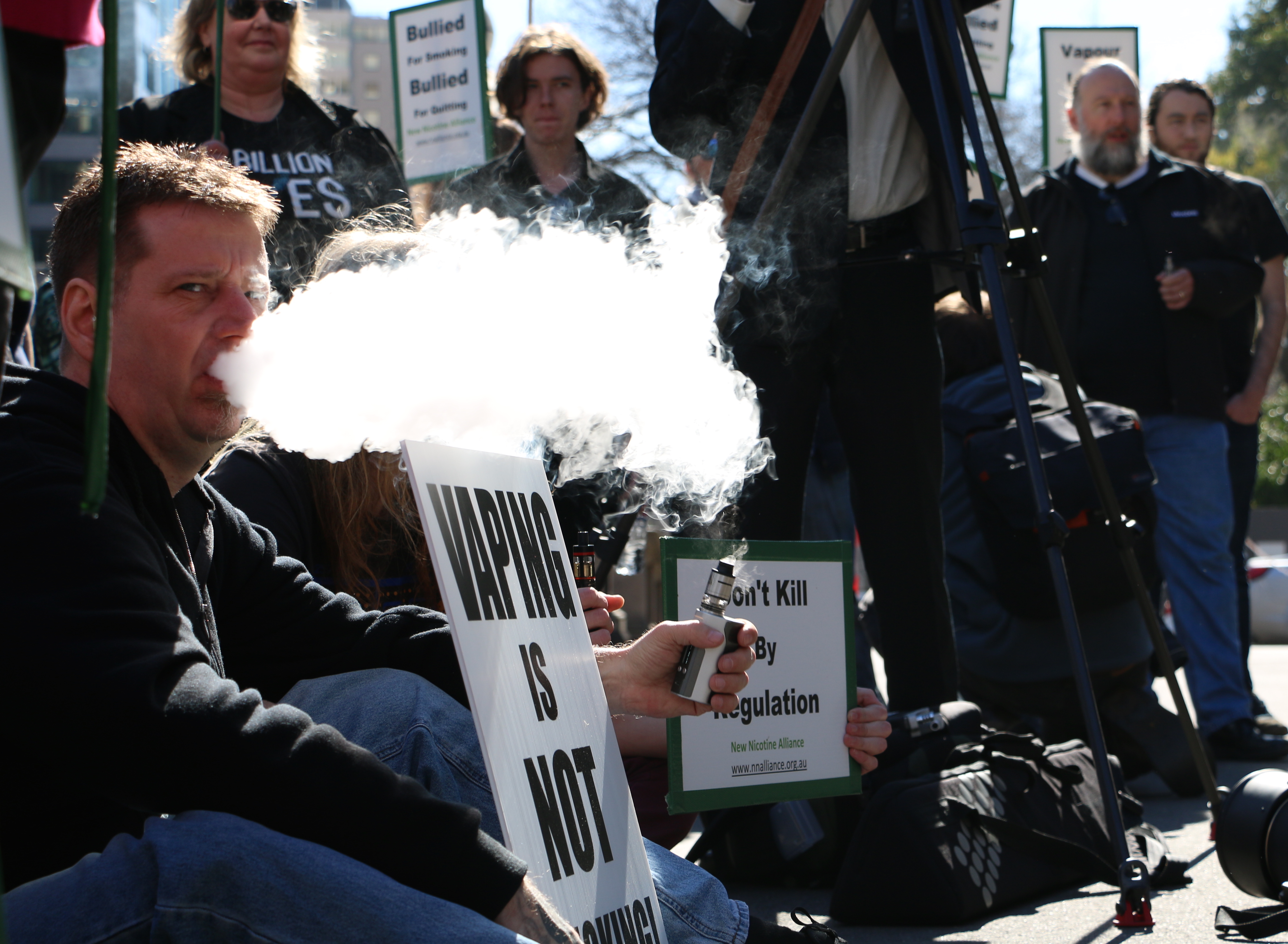 Supporters of vaping say it helps smokers kick their tobacco habit. PIC: Bess Maria Zewdie
