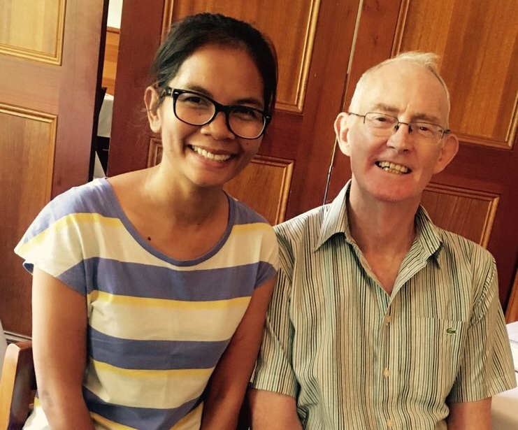 Chutima Sidasathian and Alan Morison: taking time out after their long legal fight. PIC: Krati Garg