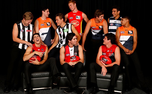 Cr&egrave;me de la cr&egrave;me: the top 10 picks in last year&rsquo;s national player draft. PIC: AFL Media