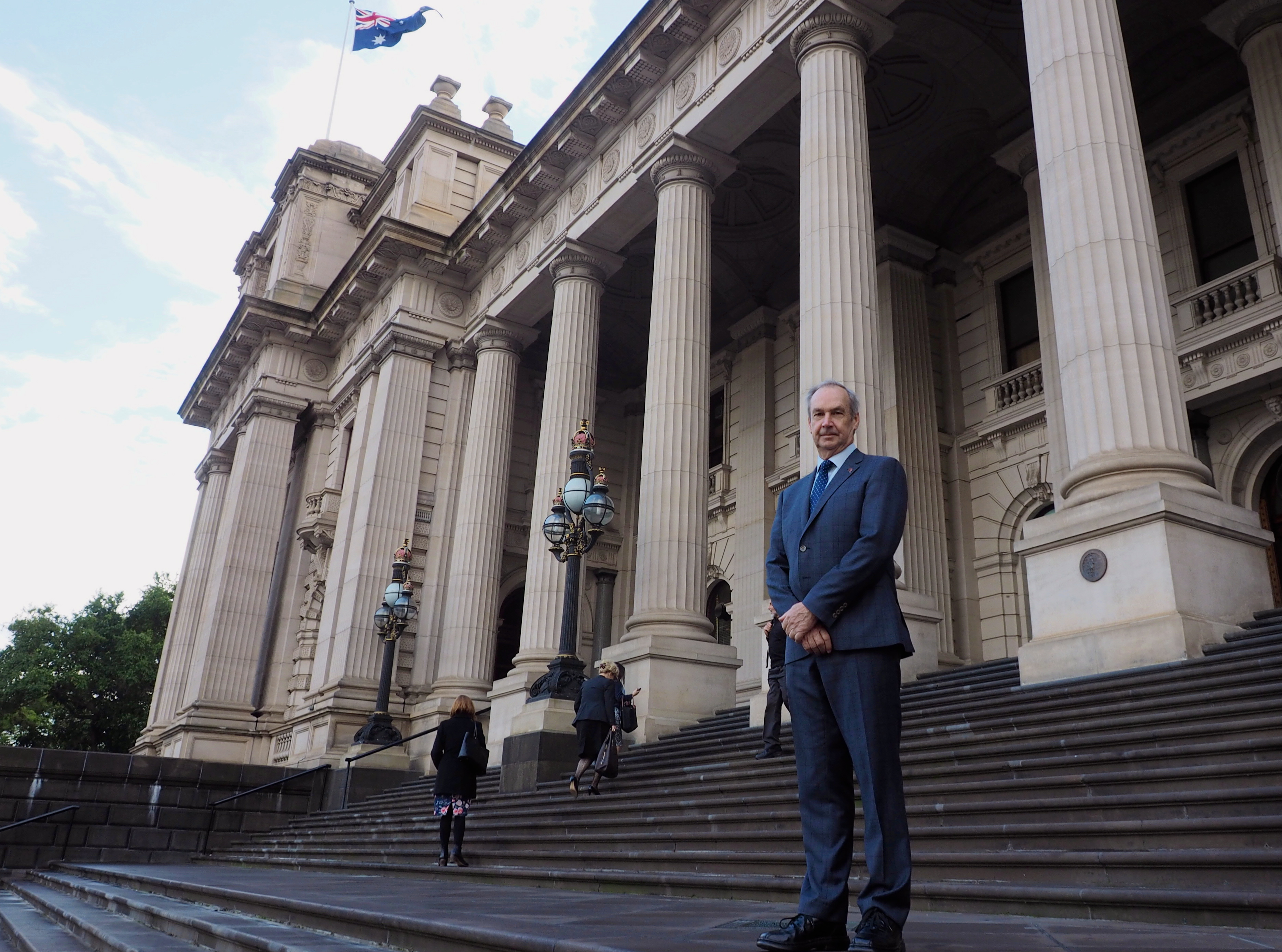 It&rsquo;s about jobs, jobs and more jobs: James Purcell reporting for duty. PIC: Scott Tibballs
