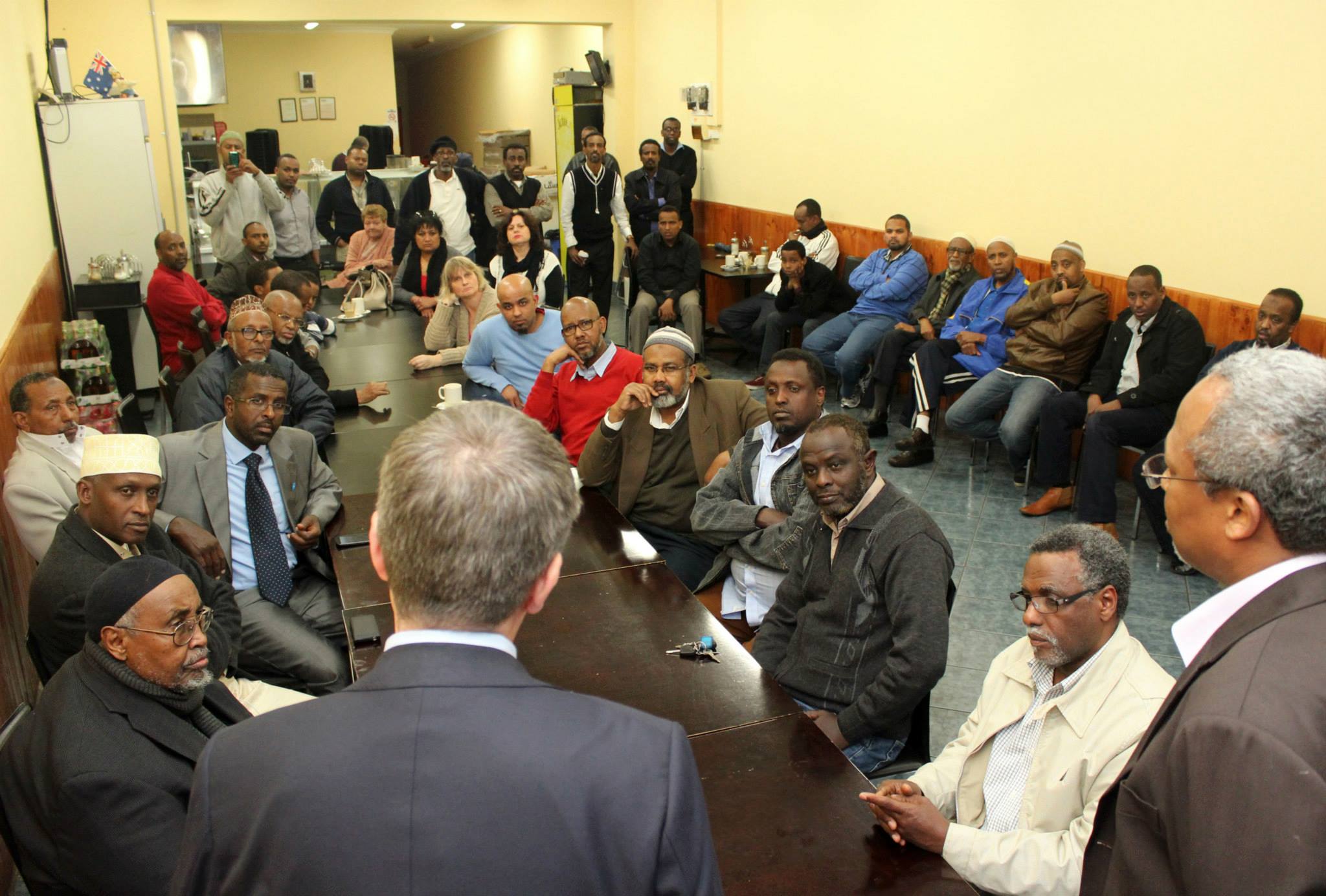 Somalis in Ivanhoe are being courted by political parties of every hue. Above: Labor&rsquo;s Bill Shorten spruiks during last year&rsquo;s federal election. PIC: SACOV