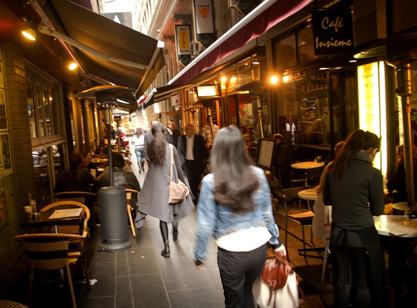 Smoke-free, at least for a time, in Melbourne&rsquo;s Causeway. PIC: MCC