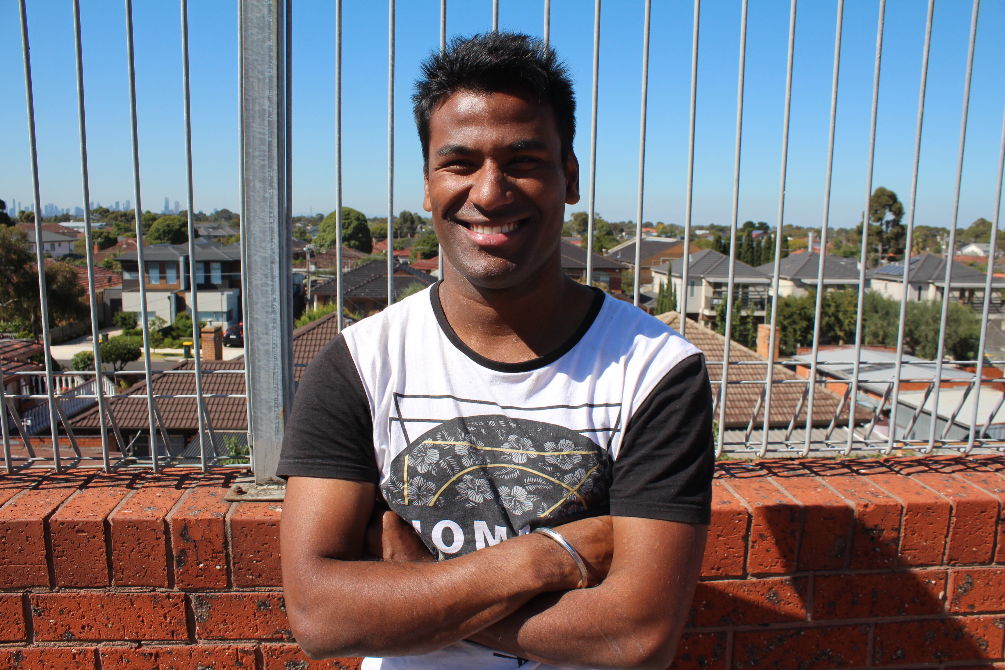 Michael Van Wilgenburg has lived with learning disabilities since his early childhood in India. His parents suspect he was malnourished in the orphanage he grew up in. This year, he is the Victorian Ambassador for the Special Olympics. Photo: Charlotte Grieve