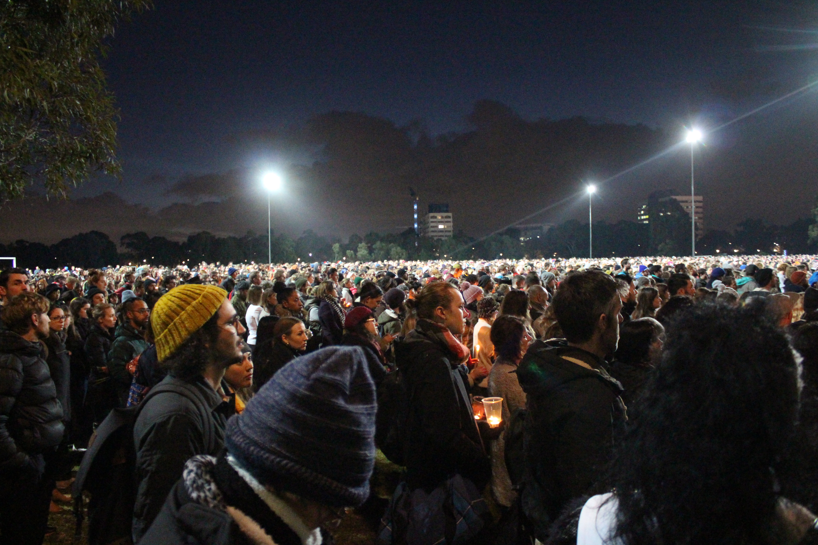 Park becomes hallowed ground for grieving the cruel end to a young life