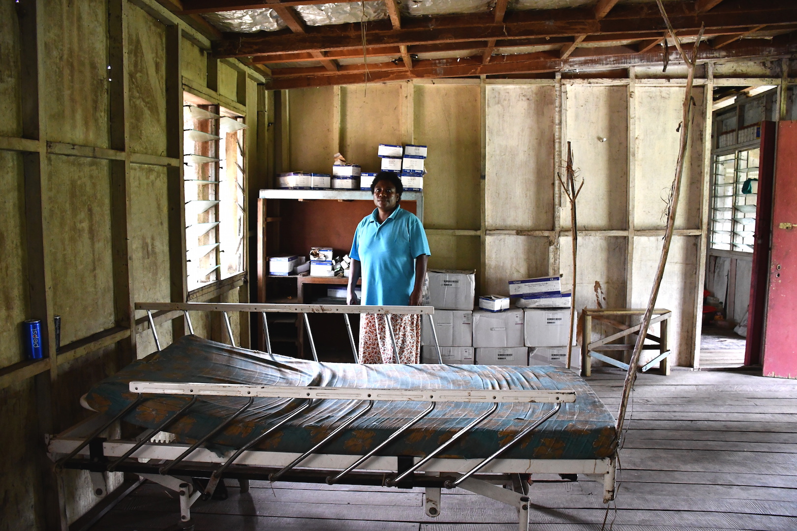 A community health worker at a rural health clinic in Gulf Province. Picture: Jo Chandler