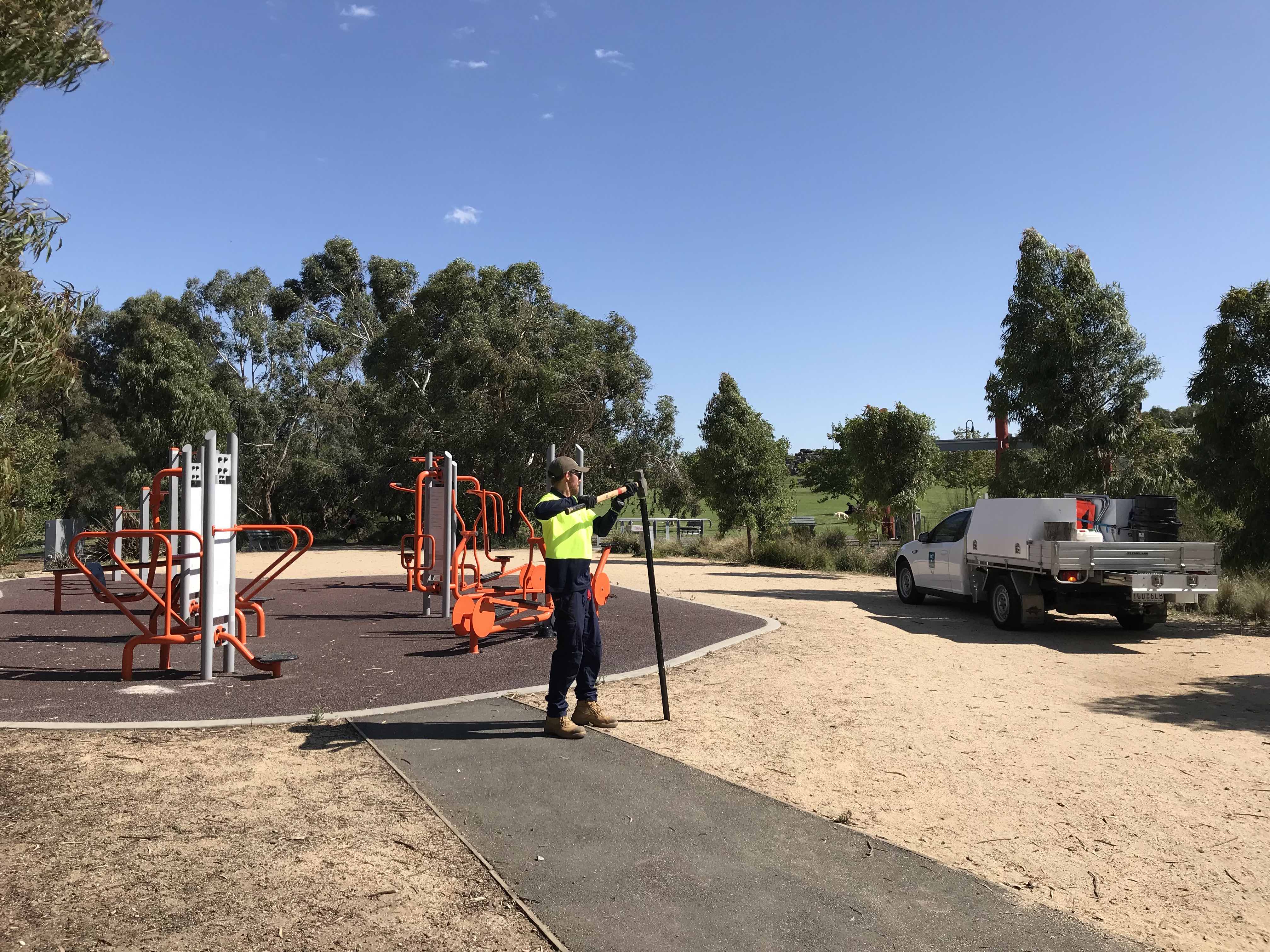 &ldquo;They&rsquo;re closing down everything you can touch,&rdquo; says a man who was using the outdoor gym. &ldquo;You&rsquo;re still allowed to walk, apparently.&rdquo;
