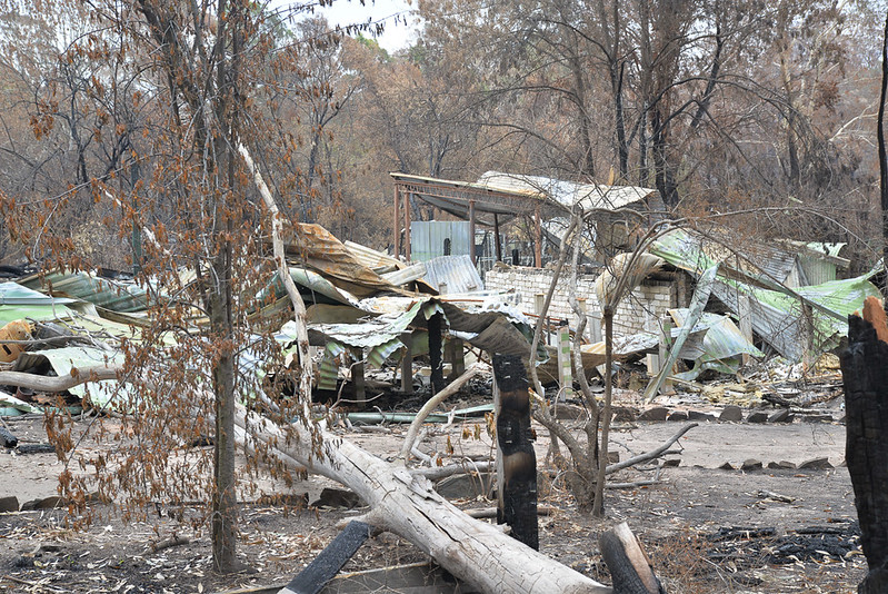 Sarsfield destruction. Photo by Peter Mackey