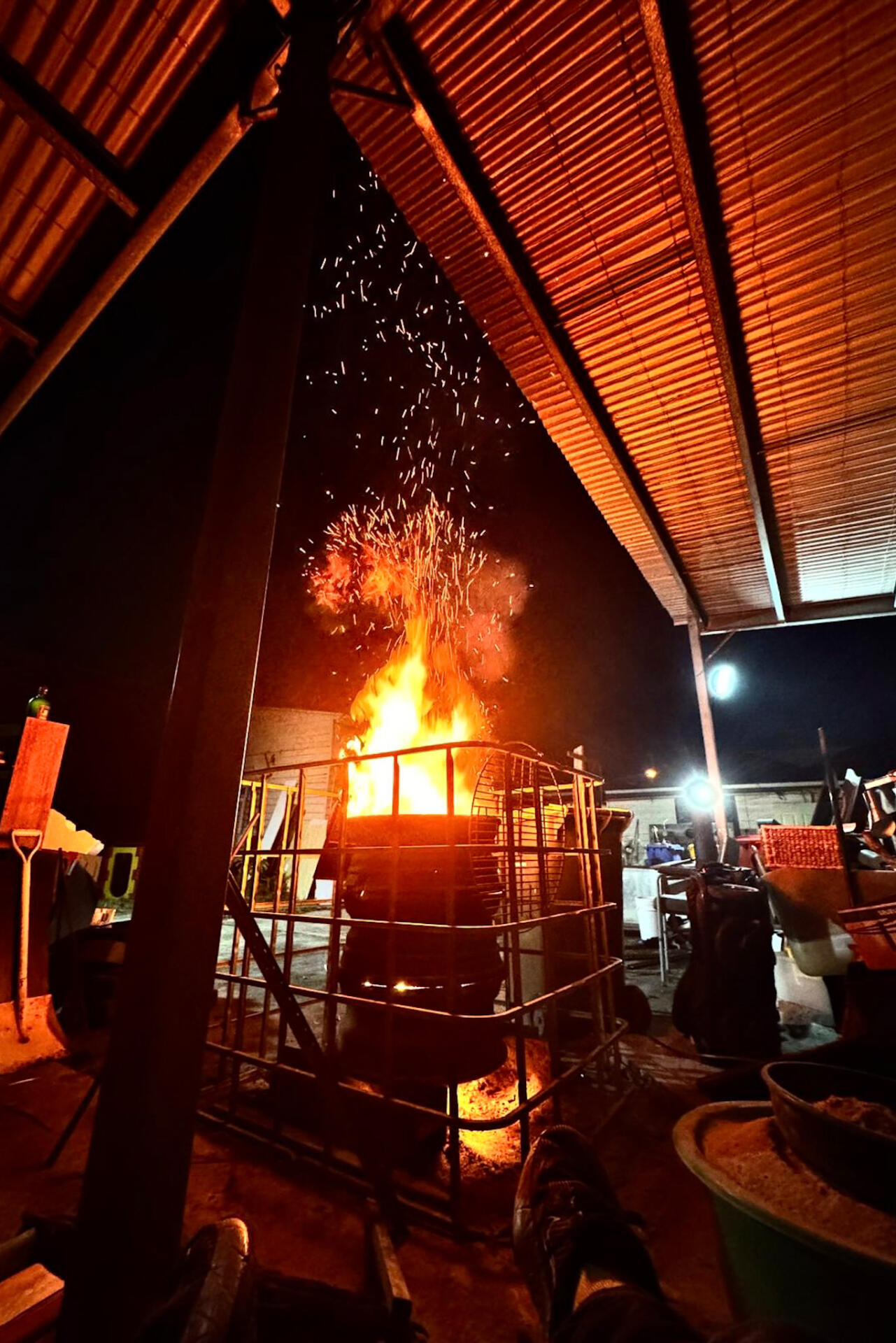 After repeated break-ins and little police response, shop manager Jason lights a fire in the back garden and keeps watch overnight to protect The Op Shop.