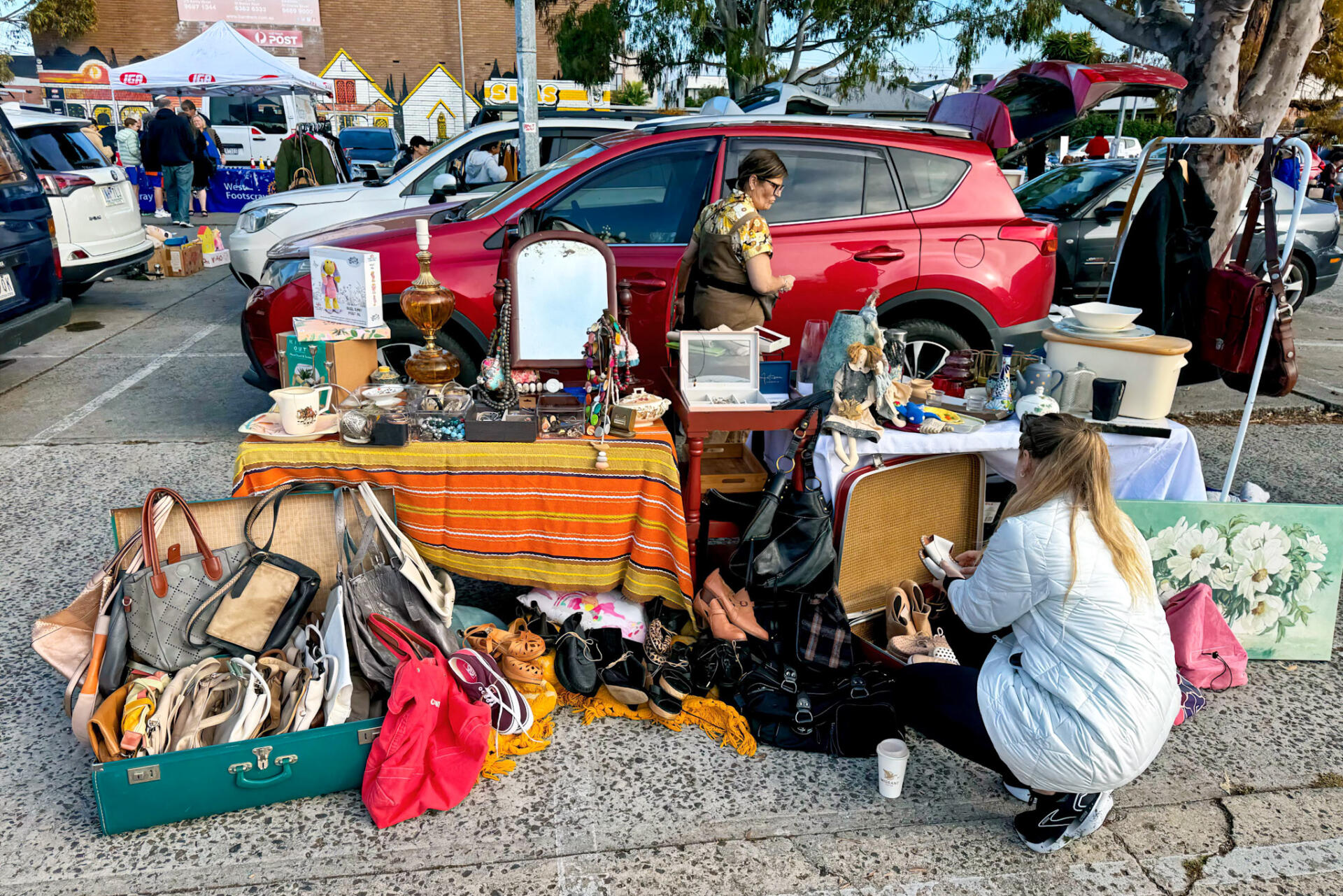 Mother&rsquo;s Day secondhand sale hosted by The Op Shop at My Carboot Market, IGA carpark, West Footscray.