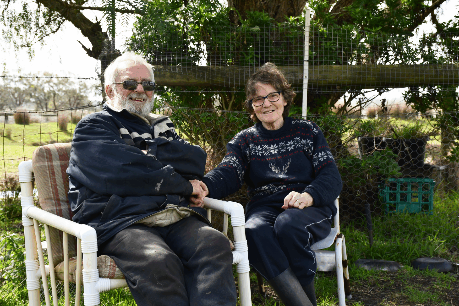 Keith Airs, a veteran and CFA volunteer, and his wife Lois, have lived on French Island for decades. Photo by Ashleigh Wyss.
