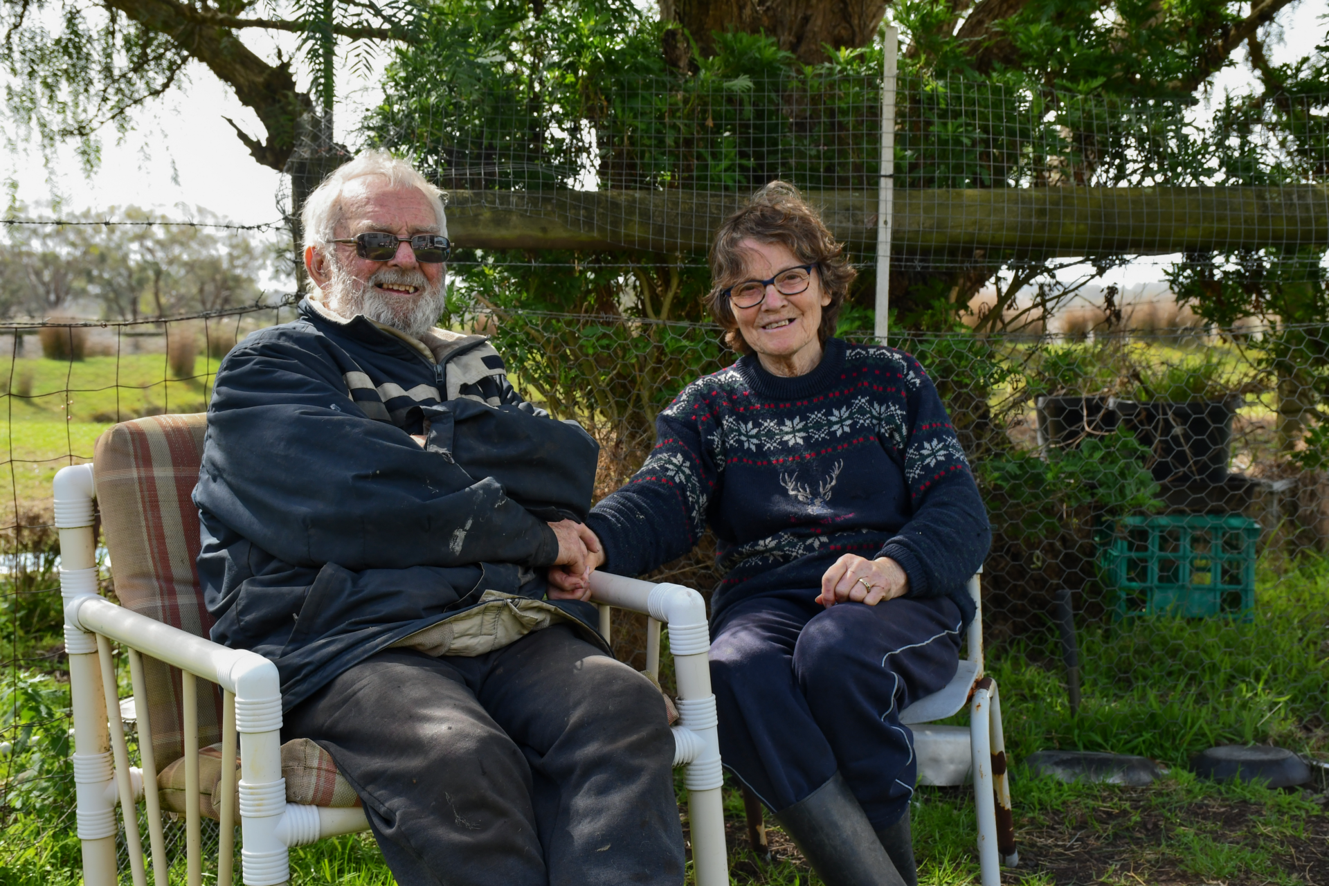 Lois and Keith Airs at their French Island home. Keith &ndash; a Vietnam veteran and CFA captain &ndash; and Lois &ndash; who grew up on the island and once ran its bus tours &mdash; have been integral to the island&rsquo;s volunteer-powered backbone for decades. Photo by Ashleigh Wyss.