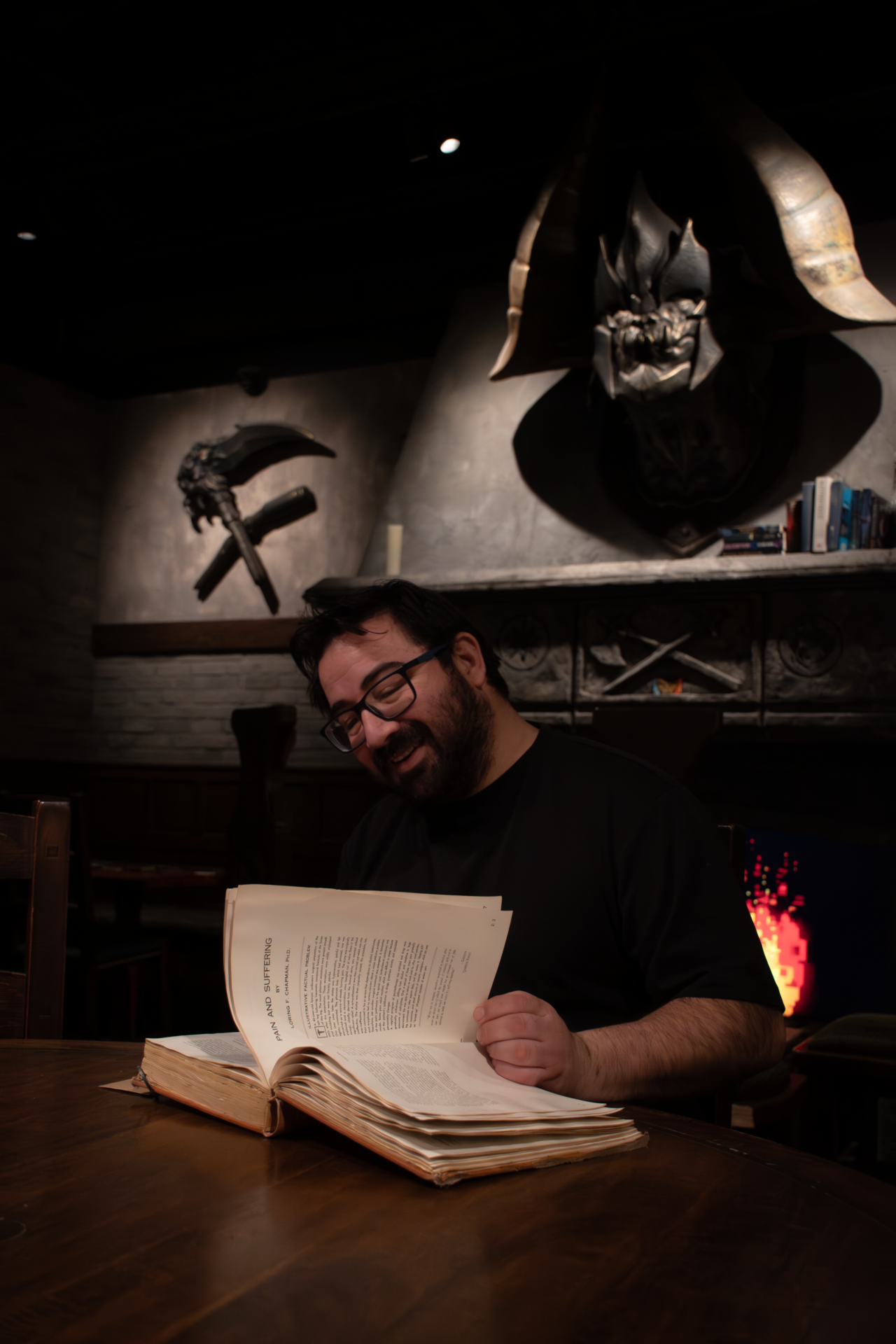 Melbourne specialist support teacher Dan Machuca has run community games since 2020, and describes Dungeons and Dragons as &ldquo;consequence free, while providing a framework for consequences&rdquo;. Photo by Ashleigh Wyss.