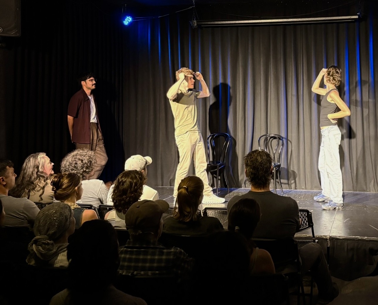 The Improv Conspiracy runs back-to-back shows in a 35-seat room for students and experienced performers alike. Photo: Bella Soccio