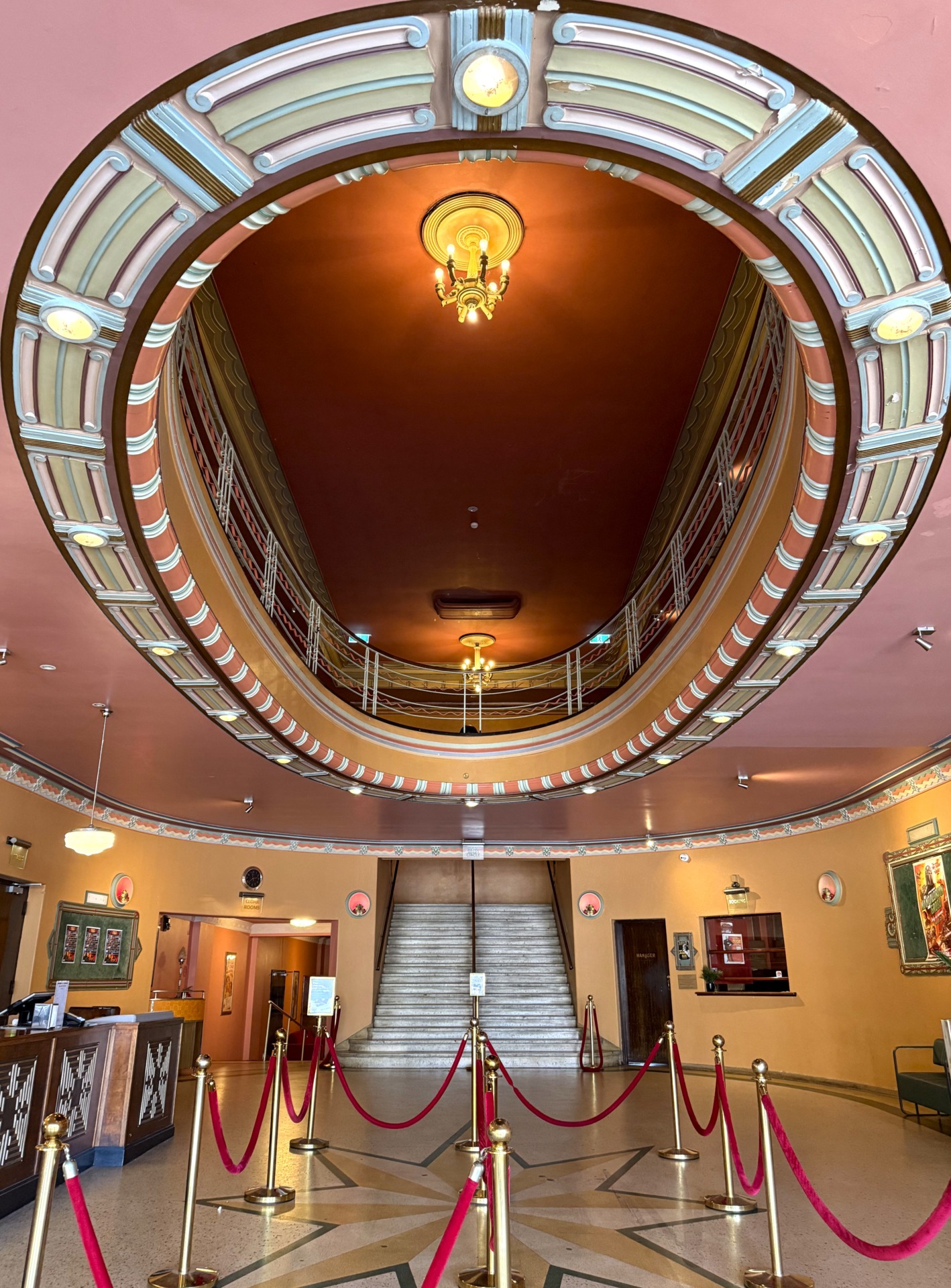The Astor&rsquo;s foyer still reflects its historic character, with original decorative features and a grand interior layout helping preserve the feel of an earlier cinema era. Photo by Verna Du.