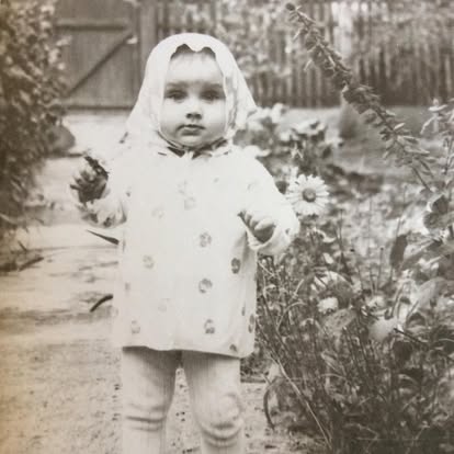 Olga Maxwell as a child at her paternal grandparents&rsquo; place in the town of Smila, central Ukraine. Image supplied.