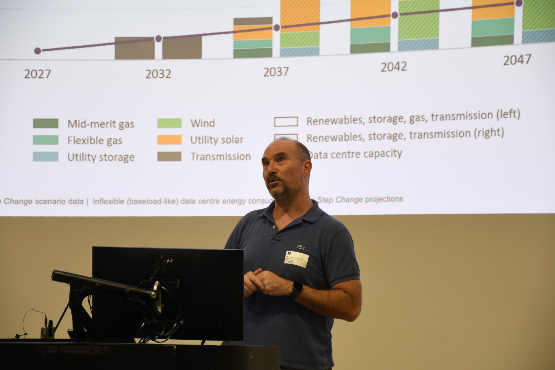&ldquo;We go to one of the most fundamental philosophical problems in the history of humankind&rdquo;: Professor Pierluigi Mancarella on the chicken-and-egg problem of planning a grid for data centres that may never be built. Photo by Preeshita Shah.